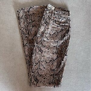Reformation Snake Print Pants